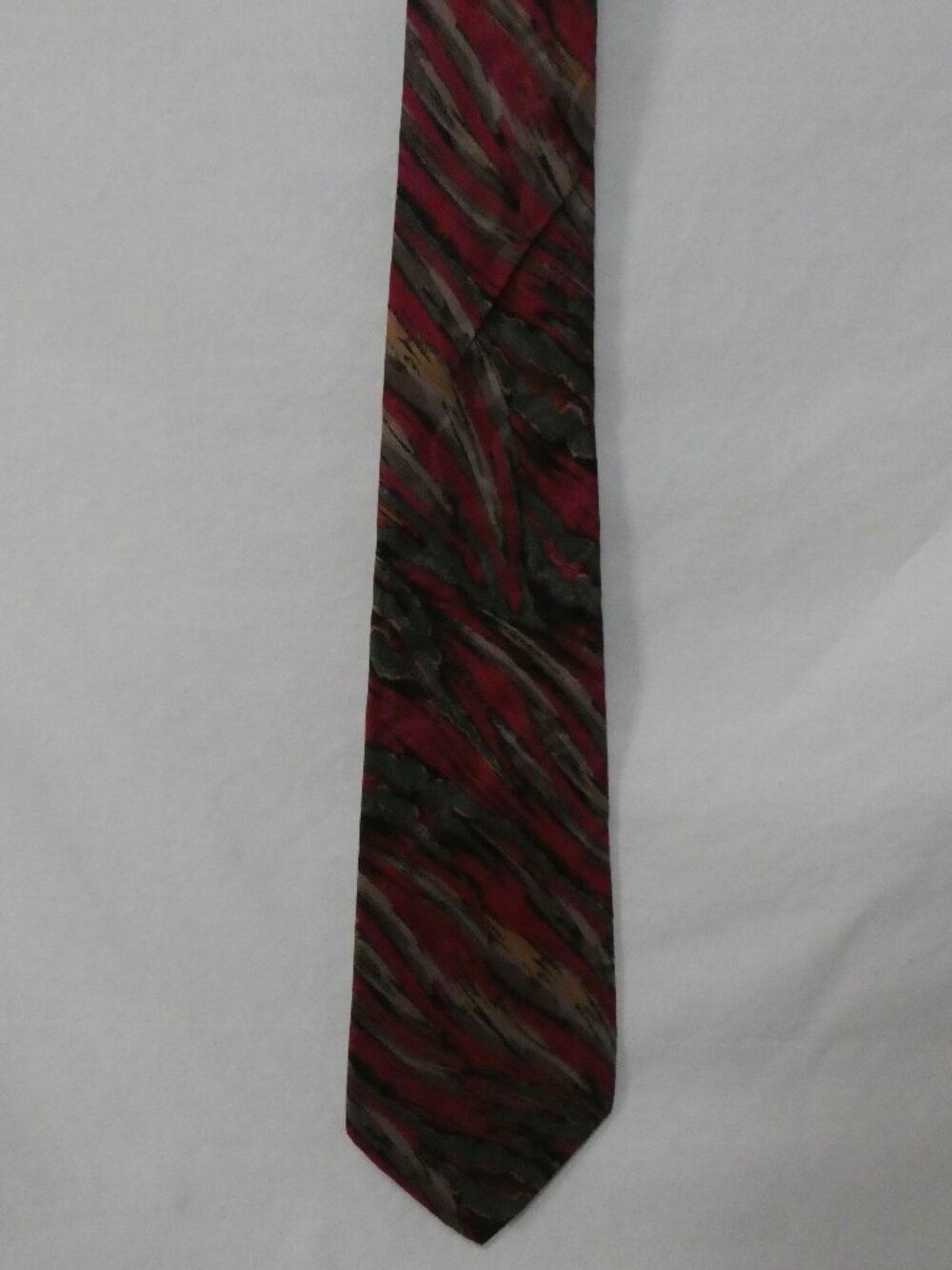 Vintage MAREK Pure Italian Silk Men's Colorful Abstract Necktie